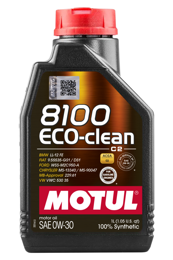 Motul 8100 ECO-CLEAN 0W-30 — 1L Bottle