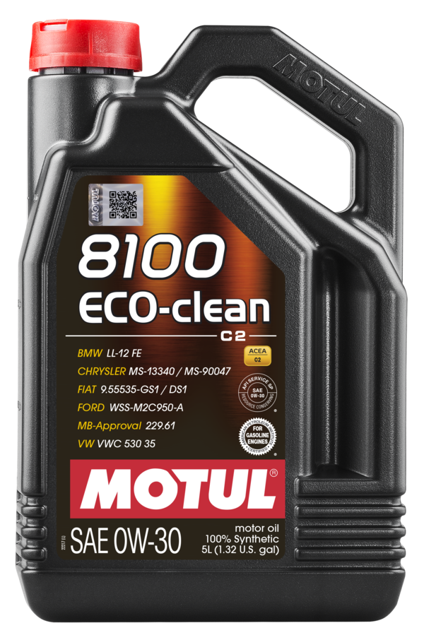 Motul 8100 ECO-CLEAN 0W-30 — 5L Jug
