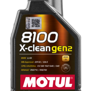 Motul 8100 X-CLEAN GEN2 5W-40 — 1L Bottle
