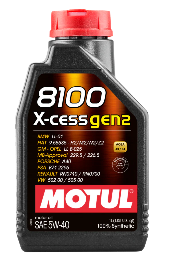 Motul 8100 X-CESS GEN2 5W-40 — 1L Bottle