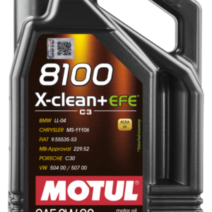 Motul 8100 X-CLEAN+ EFE 0W-30 — 5L Jug