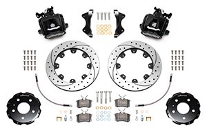 Wilwood CPB Rear Kit, 12.19", Drilled — 2003-2008 Audi A4 w/Lines