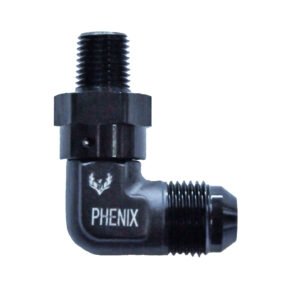 Phenix Industries Male Swivel AN to NPT -16 | 3/4 | 90°