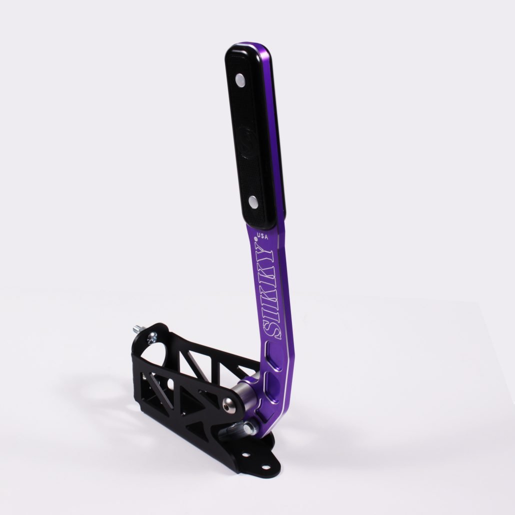 Sikky Manufacturing Reverse Mount Pull Back Style Hydraulic Handbrake - Purple Handle — Each