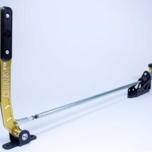 Sikky Manufacturing Pull-Back Style Hydraulic Handbrake - Gold Handle Relocation Rod — Each
