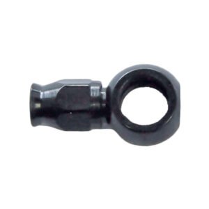 Phenix Industries Banjo Hose End Non-Swivel -03 x 7/16 Straight Short Steel Black