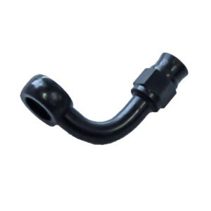 Phenix Industries Reusable Banjo Hose End -03 x 10MM x 90° Steel Black