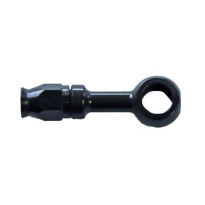 Phenix Industries Banjo Hose End Non-Swivel -03 x 7/16 Straight Steel Black
