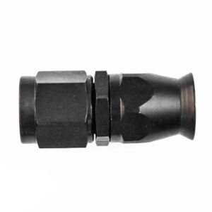 Phenix Industries Reusable PTFE Hose End -06 Straight Steel Black