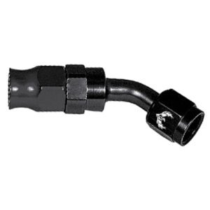 Phenix Industries Reusable PTFE Hose End -08 x 45° Steel Black