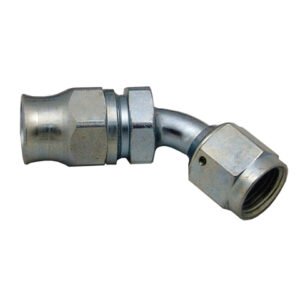 Phenix Industries Reusable PTFE Hose End -08 x 45° Steel