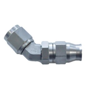 Phenix Industries Reusable PTFE Hose End -06 x 45° Forged Stainless