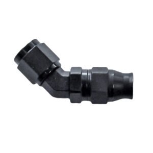 Phenix Industries Reusable PTFE Hose End -06 x 45° Forged Steel Black