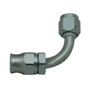 Phenix Industries Reusable PTFE Hose End -08 x 90° Steel