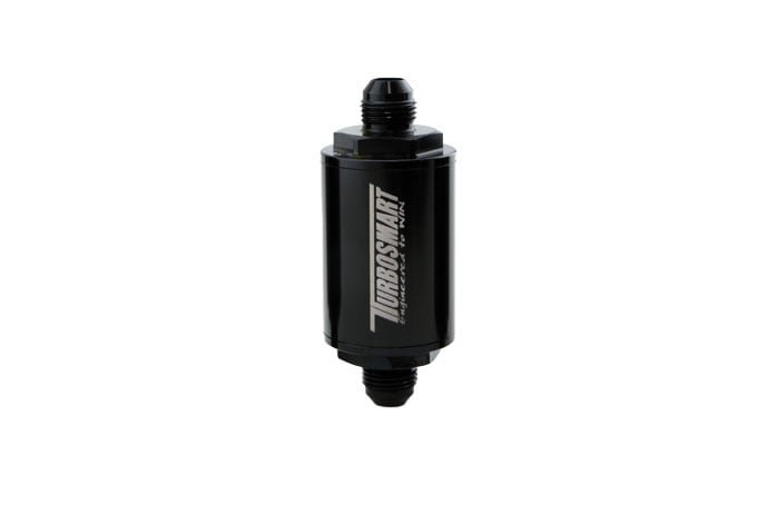Turbosmart 10-Micron Billet Fuel Filter — AN-8, Black