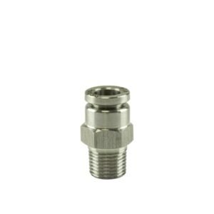 Turbosmart 1/8" NPT Str Pushloc Fitting - SS - 1/4"