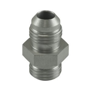 Turbosmart Fitting -6 AN Flare to -6 AN ORB Male Straight - Silver