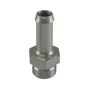 Turbosmart Fitting 10mm / 3/8" Hose End to -6 AN ORB Male Straight - Silver