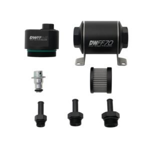 DeatschWerks 70mm Billet Filter Reg 10 Micron 3/8 Fittings