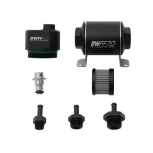 DeatschWerks 70mm Billet Filter Reg 10 Micron 5/16 Fittings