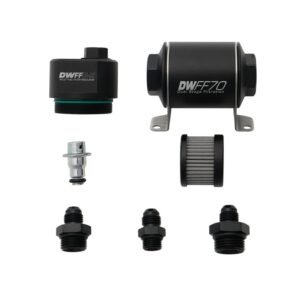 DeatschWerks 70mm Billet Filter Reg 10 Micron 6AN Fittings