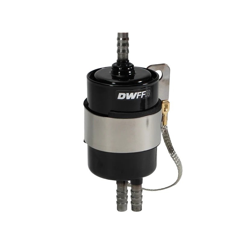 DeatschWerks 10 Micron Fuel Regulator w/Filter 3/8 Barbs