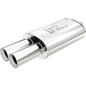 MagnaFlow Stainless Muffler 2.25in In / Dual 3in Tips Out