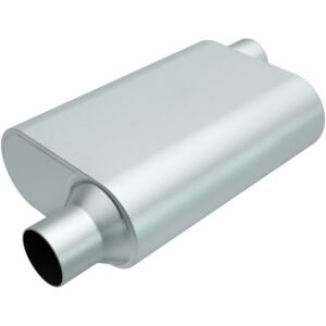 MagnaFlow Rumble Aluminizd Muffler 2.5in Offset In/Out
