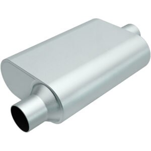 MagnaFlow Rumble Aluminizd Muffler 3in Offset In/Center Out